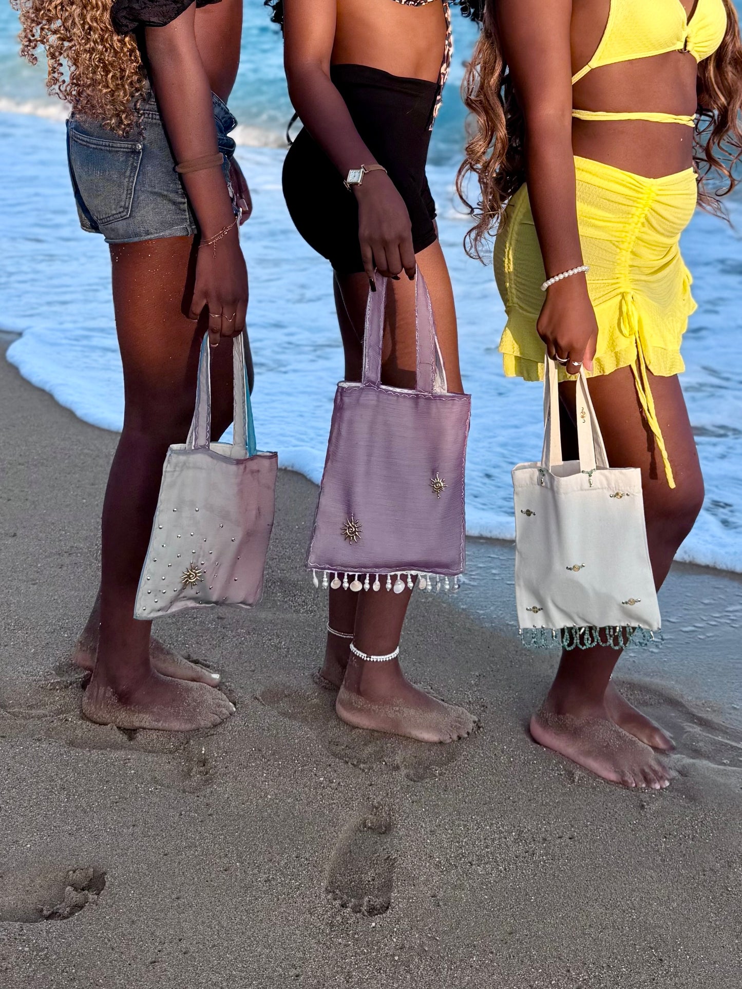 Bleu Méditerranéen Mini Tote