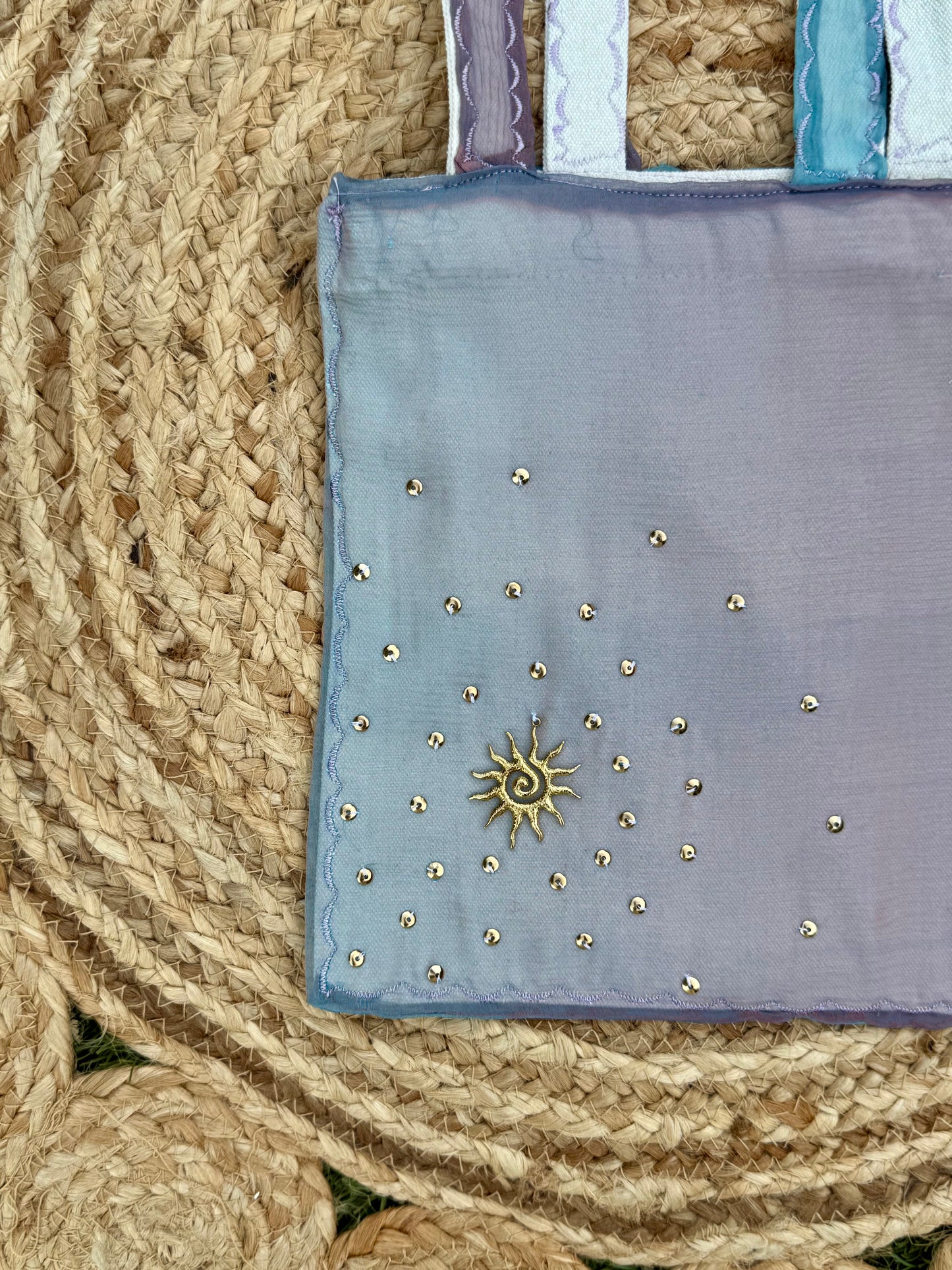 Bleu Méditerranéen Mini Tote