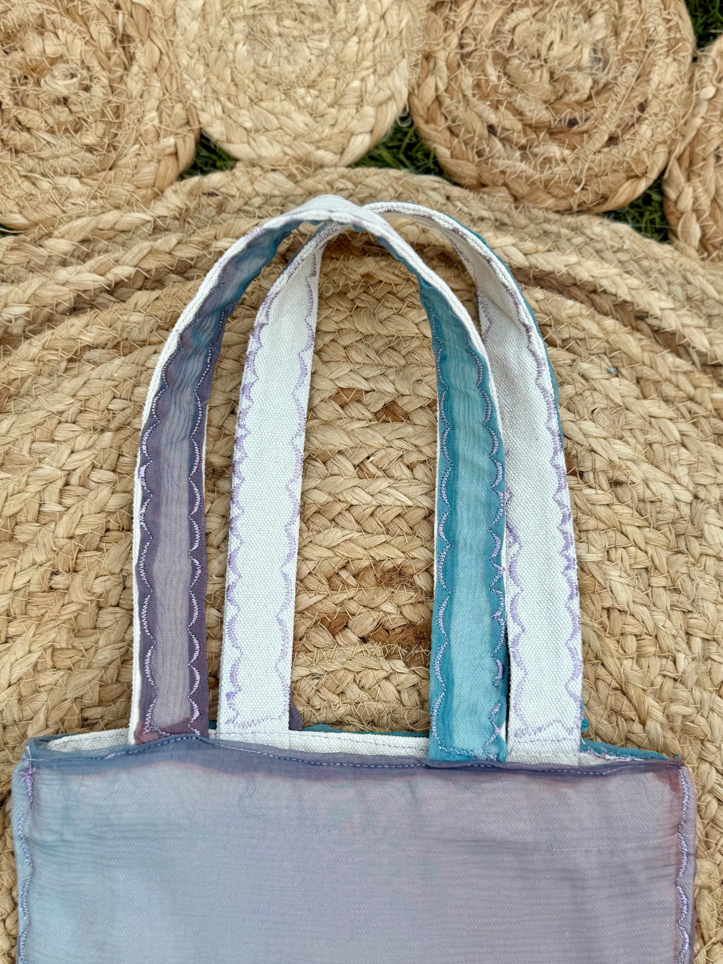 Bleu Méditerranéen Mini Tote