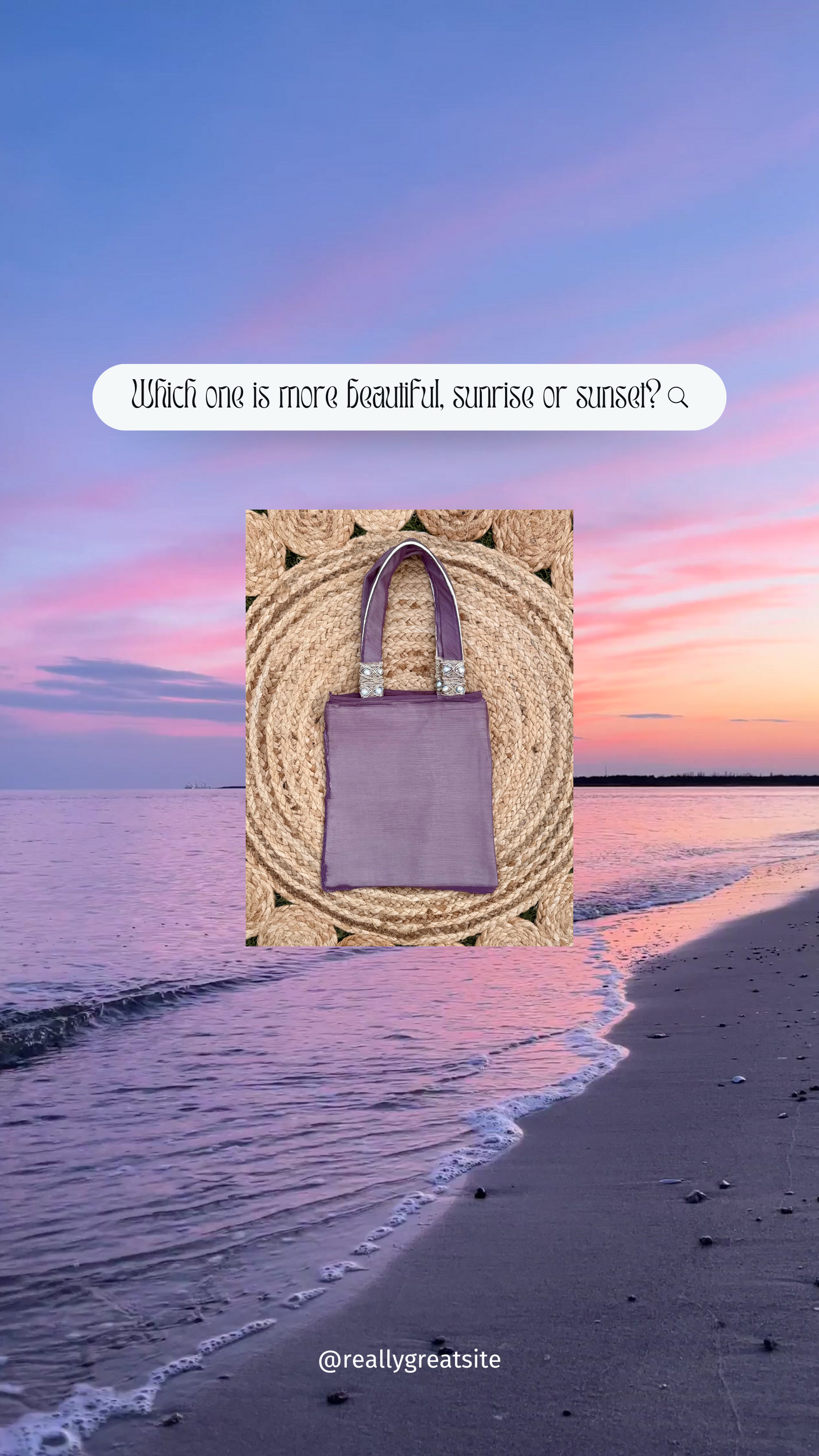Sunset Over the Riviera Mini Tote