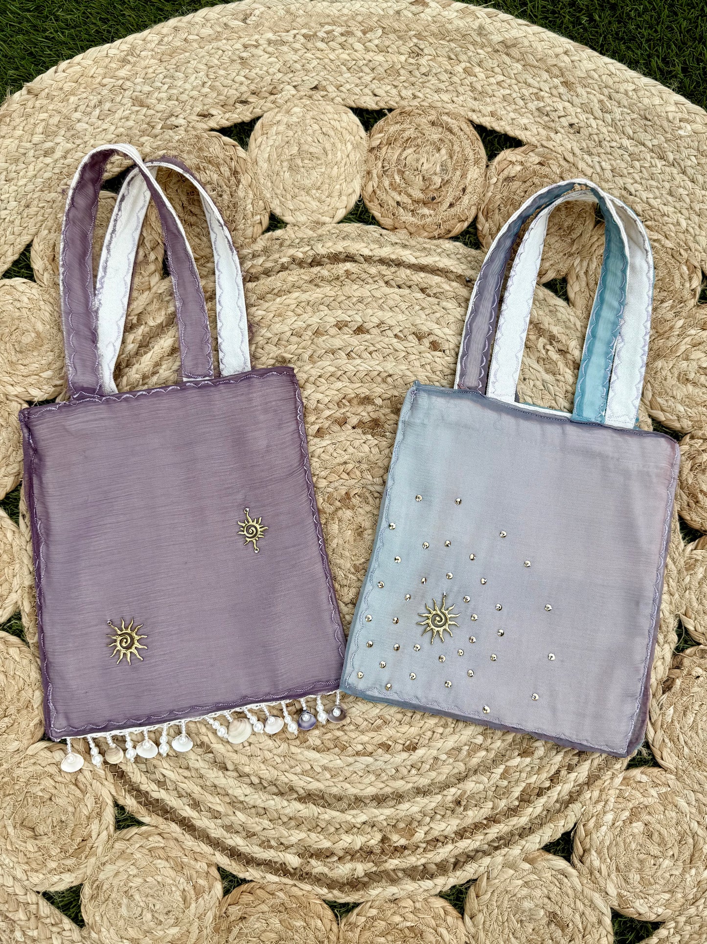 Bleu Méditerranéen Mini Tote