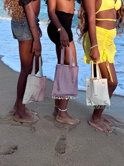 Bleu Méditerranéen Mini Tote