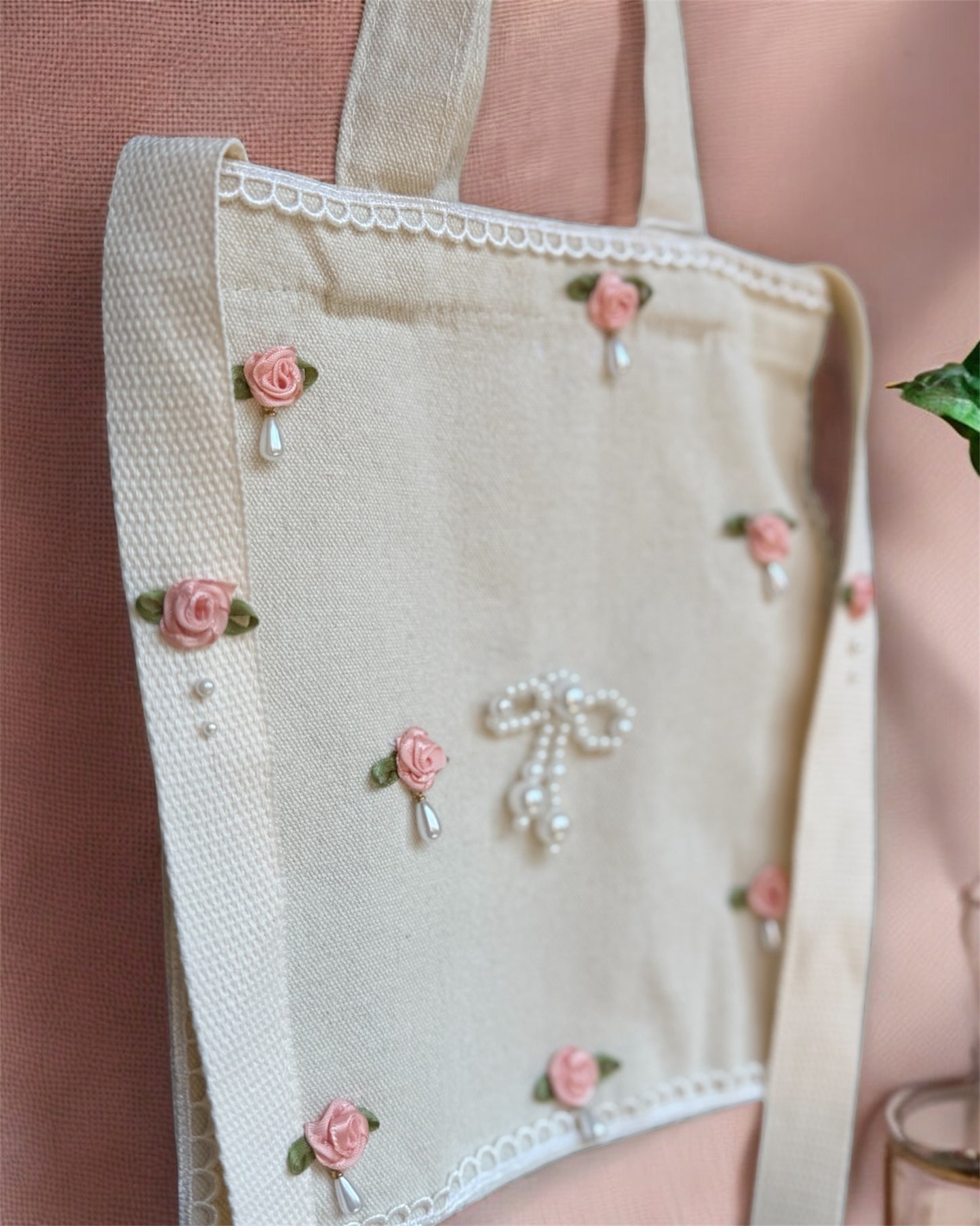 Blooming Pearl Mini Tote Bag