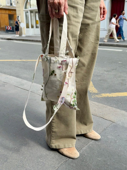 Champs de Fleurs Mini Tote in Cream